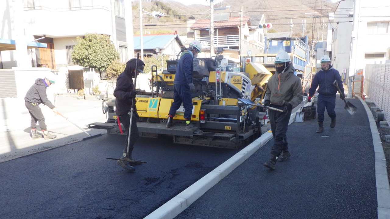 赤岩線周辺整備事業　道路改良工事