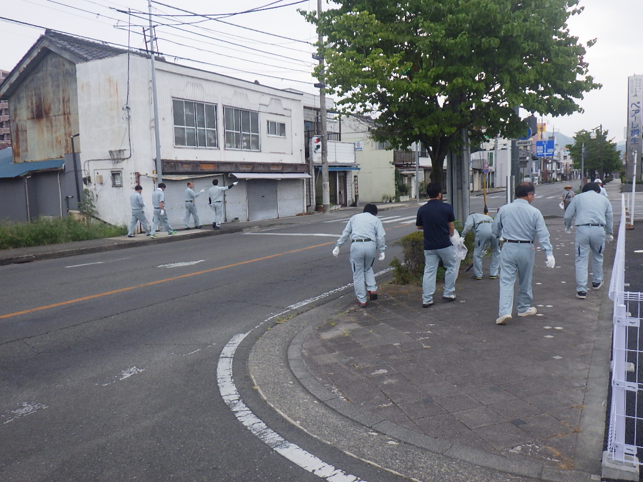 桐生八木節まつり終了後の清掃活動