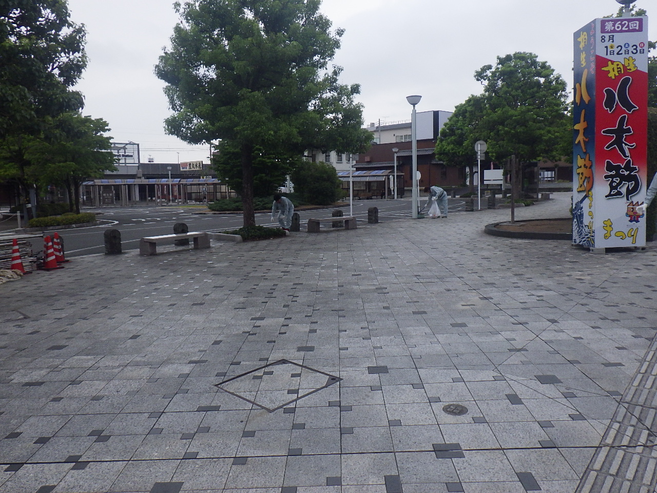 桐生八木節まつり終了後の清掃活動