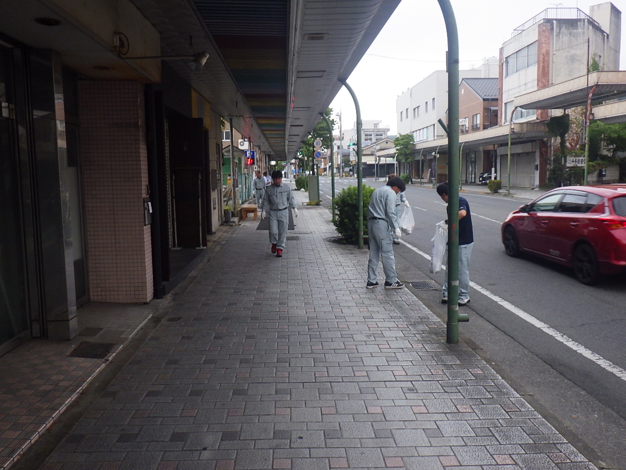 桐生八木節まつり終了後の清掃活動